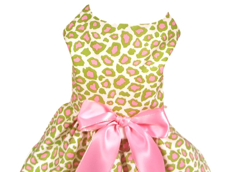 Dog Dress Dog Clothing Small Dog Dress Pet Clothing Cheetah Print