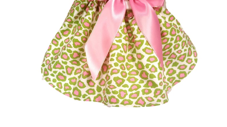 Dog Dress Dog Clothing Small Dog Dress Pet Clothing Cheetah Print
