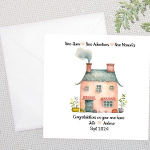Personalised New Home New Home Gift- New Home - New Adventures , Congratulations On Your New Home - Happy Moving Day