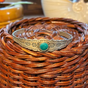 Vintage Turquoise Bracelet - Etsy