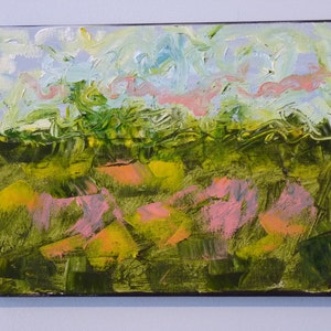 Small Original Abstract / Impressionistic Landscape Painting