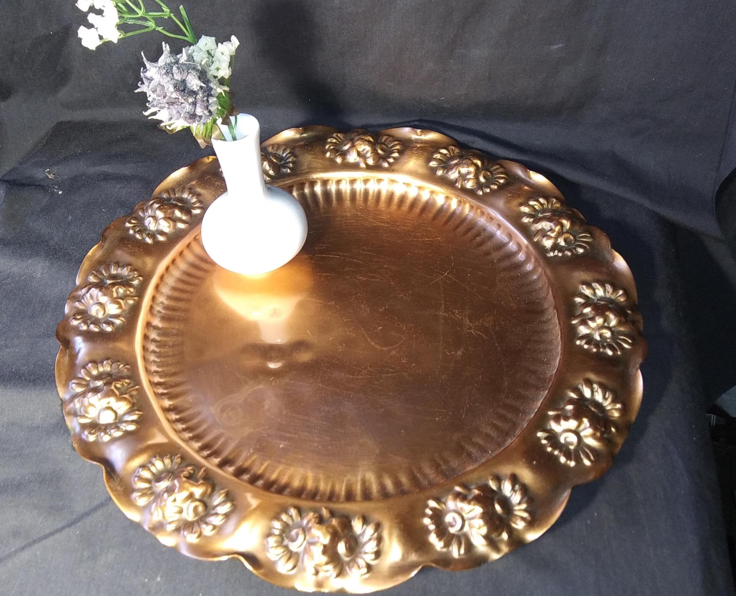 置物 GregorianCopper CandleHolder ServingTray Vtg Gregorian Copper 5 Capital Candelabra | eBay