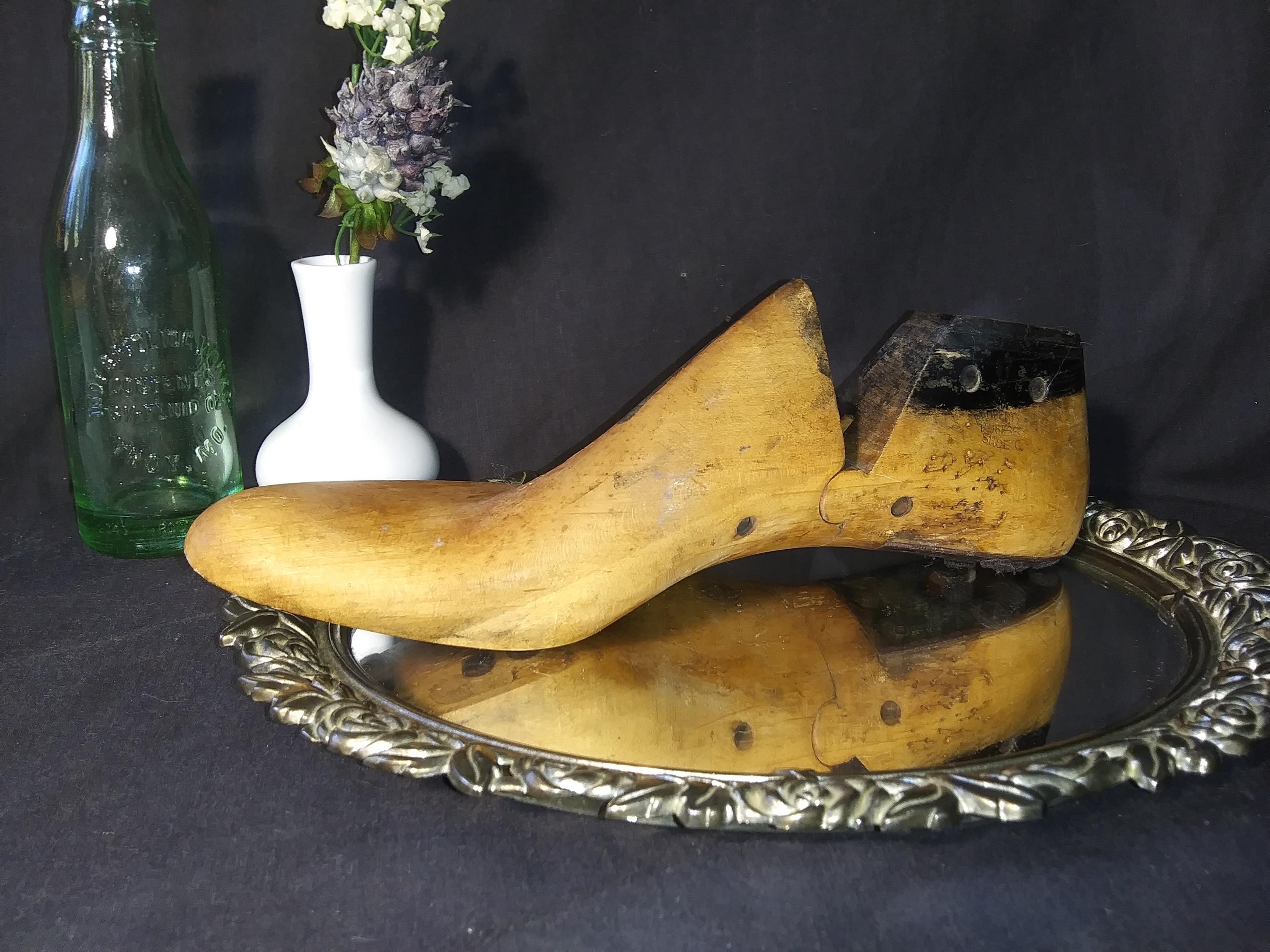 シューモールド アンティーク 子供用シューモールド 木型①