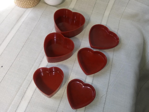 Set of 3 heart shaped nesting boxes. Trinket jewe… - image 9