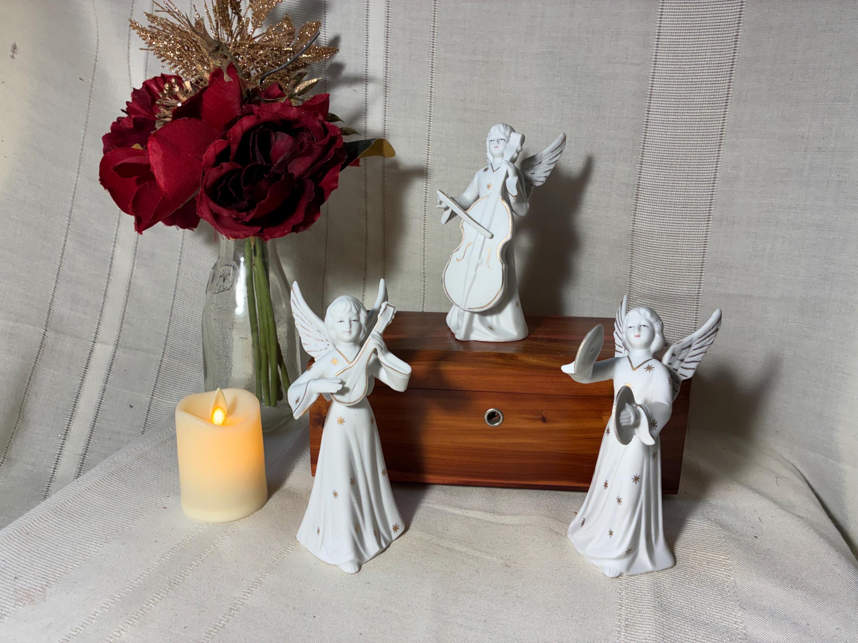 Vintage Angel Musical Figurines - Etsy