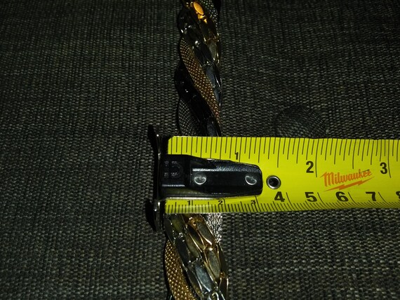 Dramatic Statement necklace. Mixed Metal tone twi… - image 4