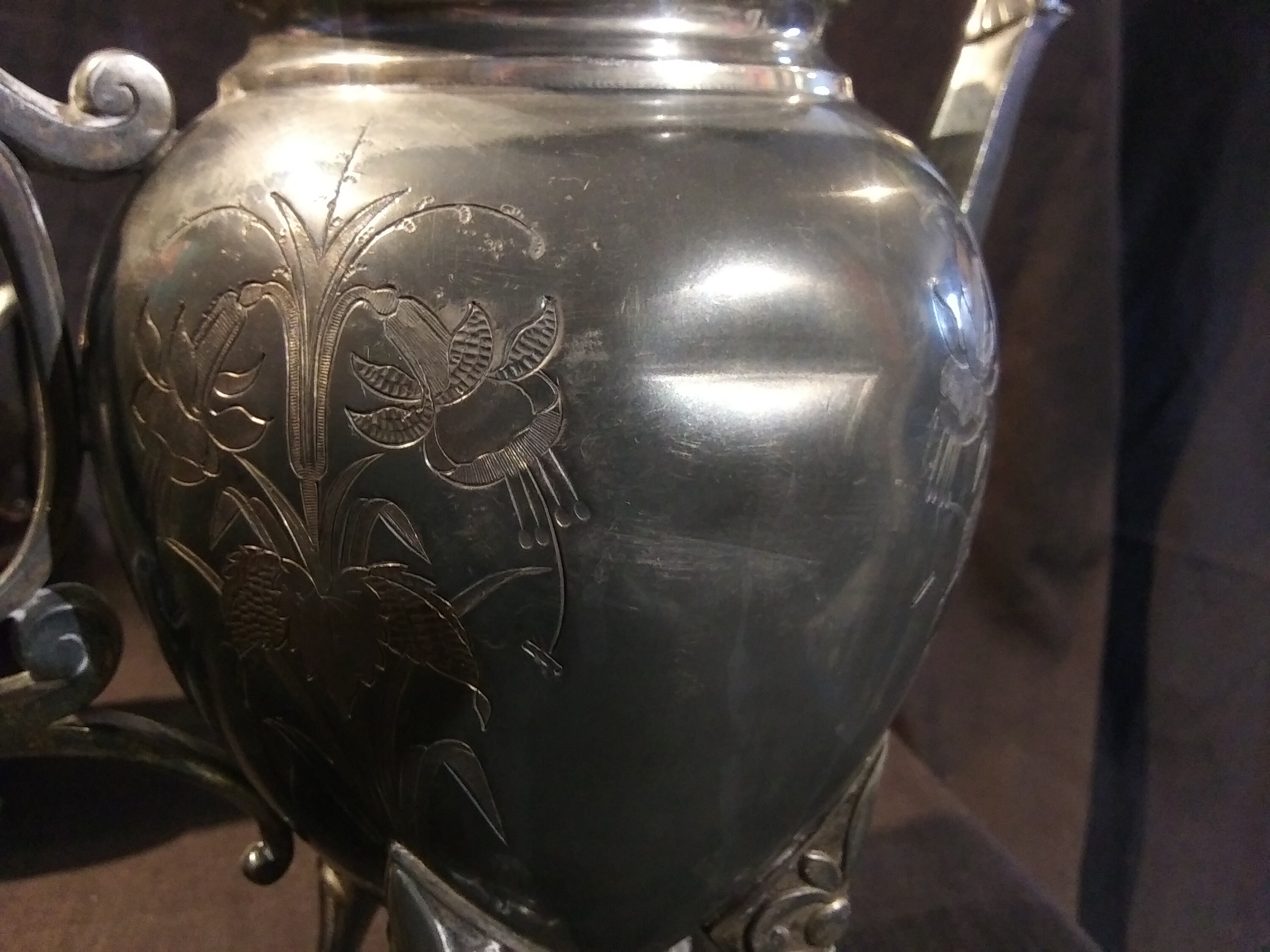 1910年 ART DECO MERIDEN CO. 純銀P. アンティーク ビンテージ 
