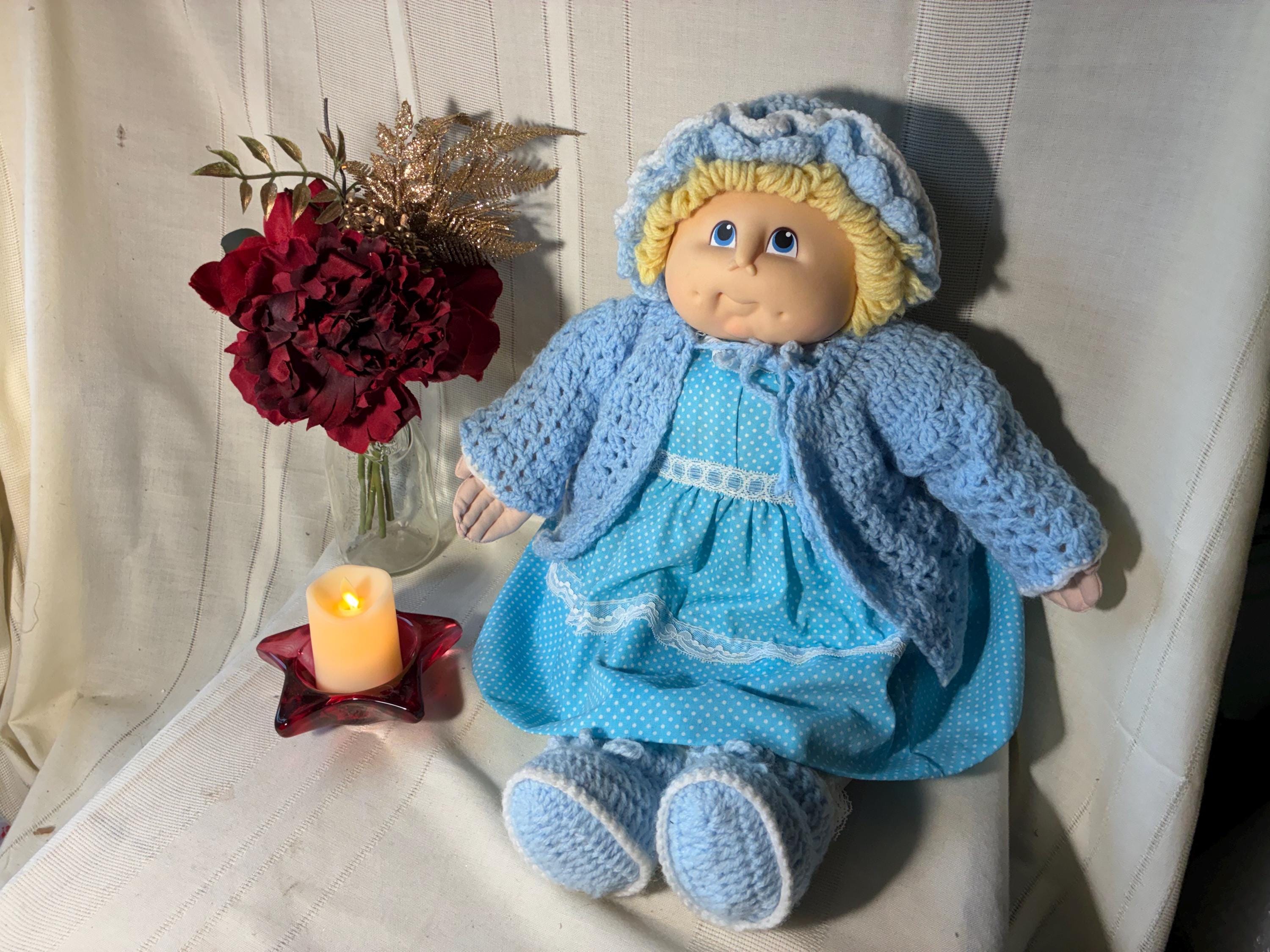 cabbage patch doll blue dress 16 Girl Vintage Navy pair:margaux-petite-drop-earrings-gold-vermeil Primavera 4527 Size 0 Size:S
