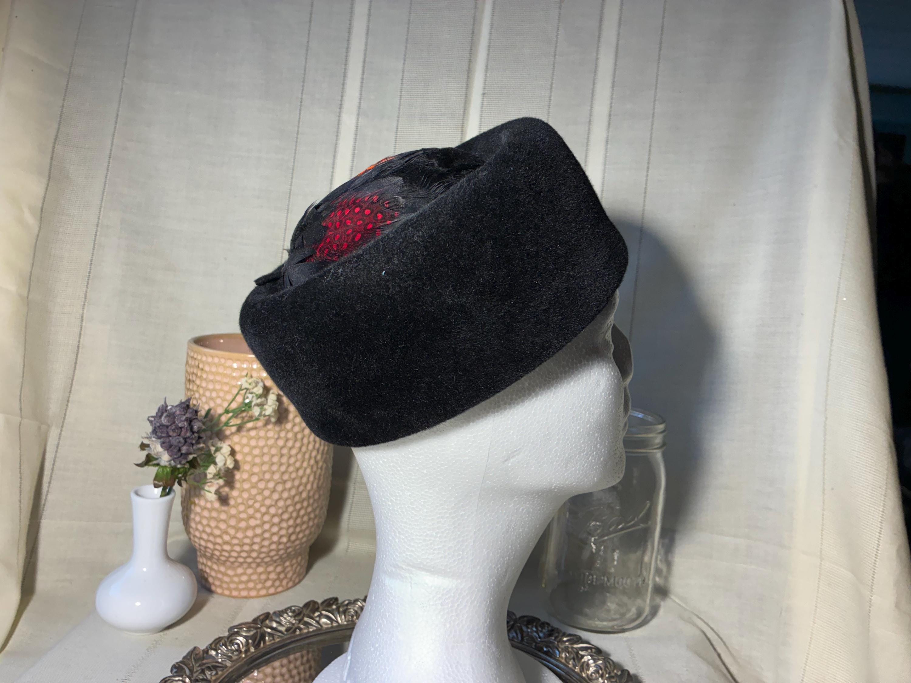 Pretty Black Peachbloom Velour Ladies display picture 1