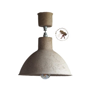 Grand Round Industrial Recycled Paper Lamp