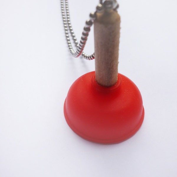 The Plunger - Funky Shrunky Necklace