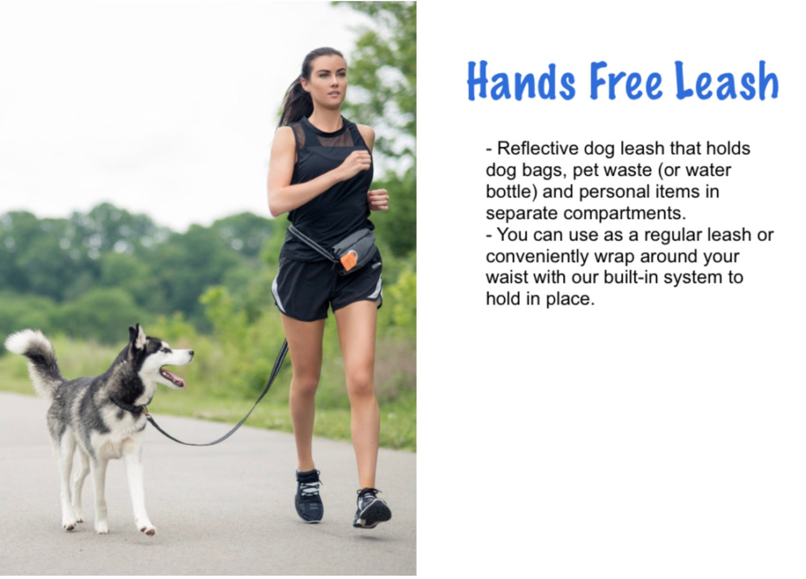 Hands Free Leash That Holds Dog Bags Personal Items and Pet Etsy