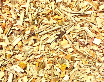 Té de hierbas de limoncillo y jengibre – La tierra me sostiene / Tisana botánica cítrica