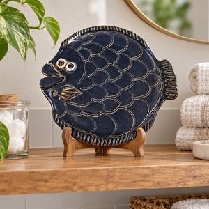 Vintage Sue Henshaw Ceramic Fish Pottery