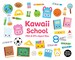 Kawaii School clipart, Cute cartoon school clip art, PNG & EPS files, instant download 