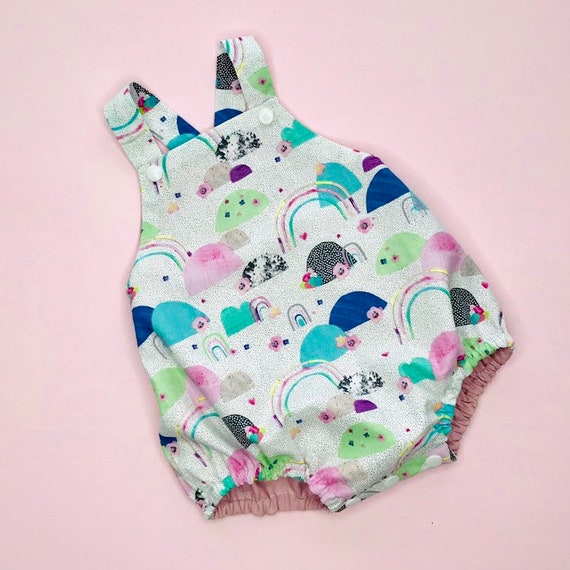 rainbow baby romper