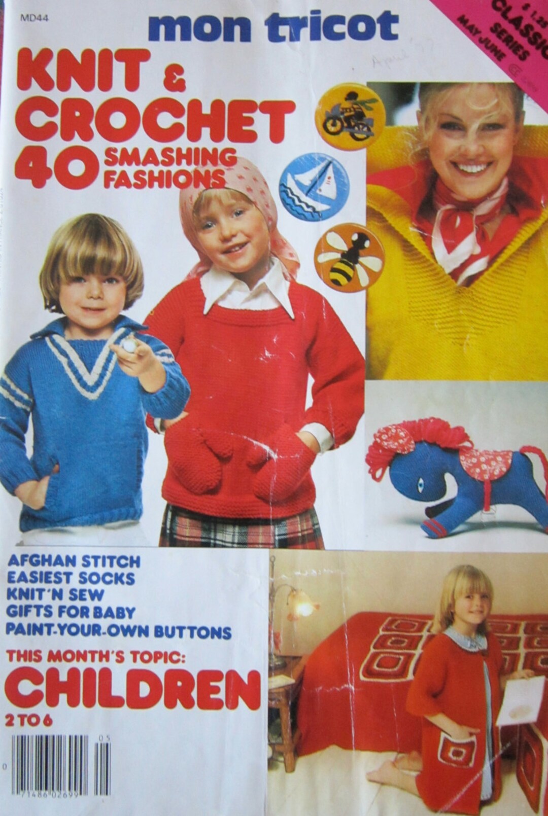 Vintage Knitting and Crochet Pattern Book From the 70's Etsy