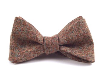 brown bow tie etsy