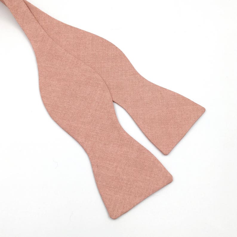 Men/'s Dusty Rose Tie Rose Gold Wedding Mauve Rose Bowtie Rose Gold Traditional Self-Tie or Pre-Tied Style Rose Gold Bow Tie