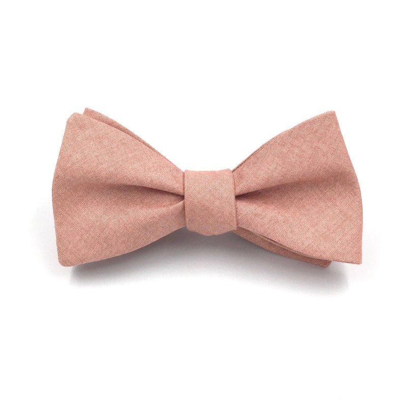 Men/'s Dusty Rose Tie Rose Gold Wedding Mauve Rose Bowtie Rose Gold Traditional Self-Tie or Pre-Tied Style Rose Gold Bow Tie