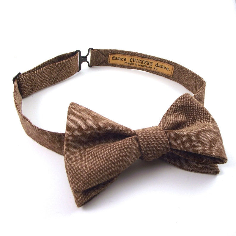 mens brown bow ties