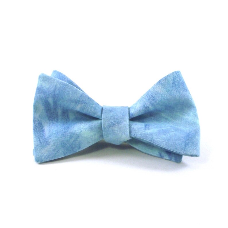 Blue Bow Tie Ocean Blue Paintbrush Stroke Beach Etsy