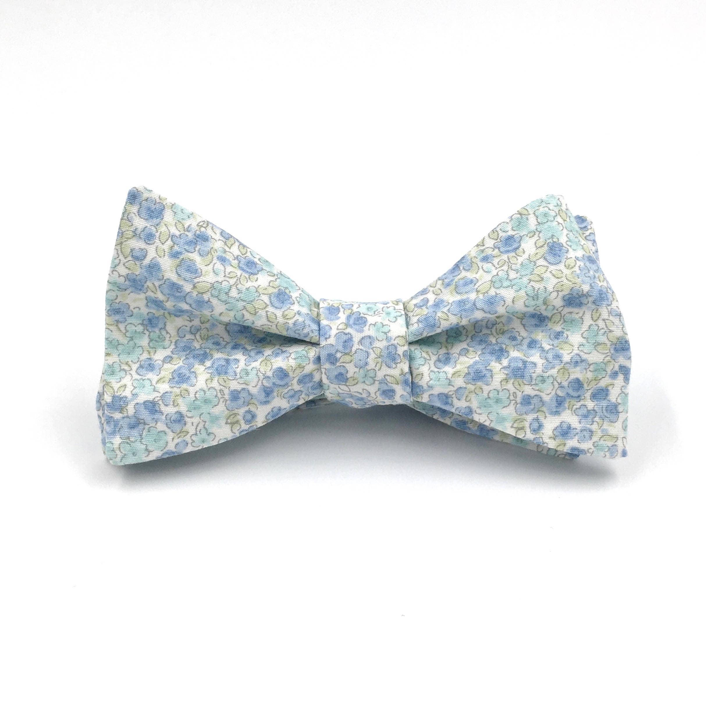 Dusty Blue Bow Tie Light Blue Bow Tie Floral Bow Tie Pale