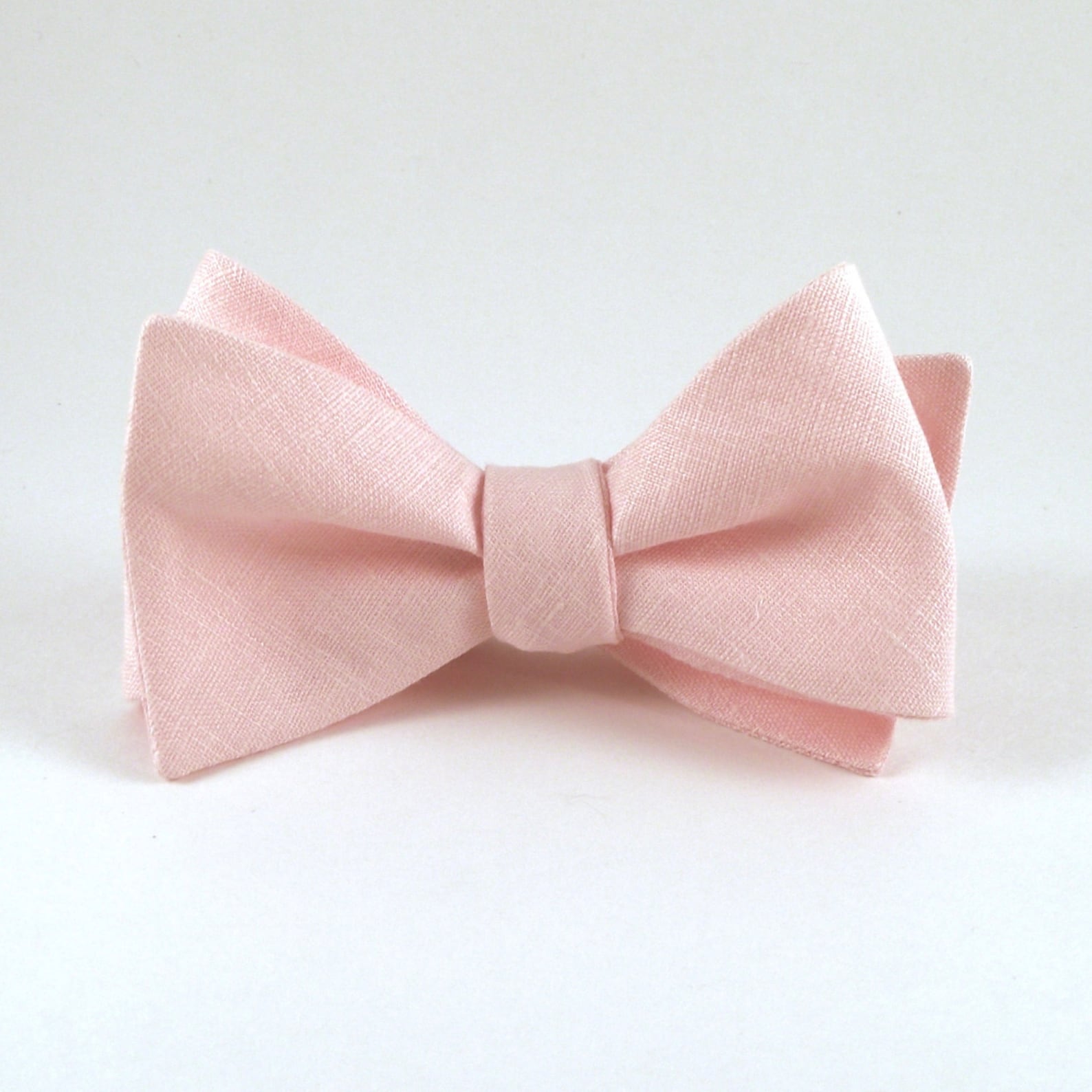 Pink Bow Tie Light Pink Bowtie Mens Bow Tie Blush Wedding Etsy