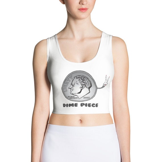 funny graphic crop tops