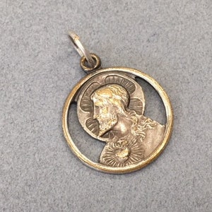 Jesus Christ Medal Lady Mount Carmel Vintage Catholic Gifts