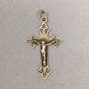 French Crucifix Cross Christ Antique Vintage Catholic Gift