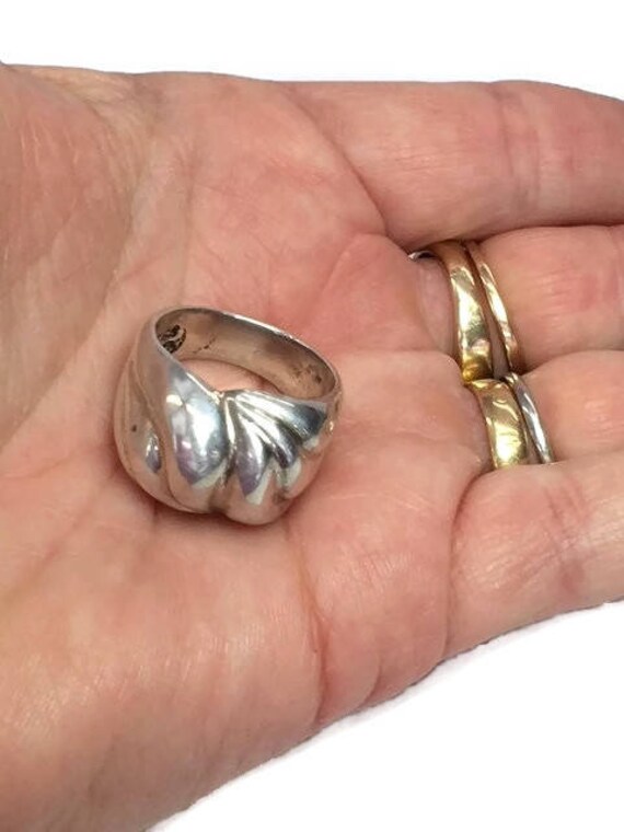 Sterling Taxco Ring Mexican Statement Huge Vintage Size 8.25 - Etsy