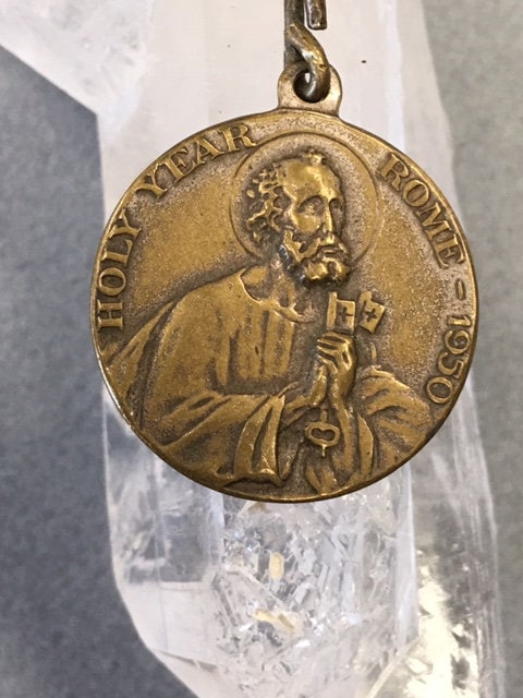 Pope 12 Medal Pivs XII Pontifex Maximus Pendant Holy Year 1950