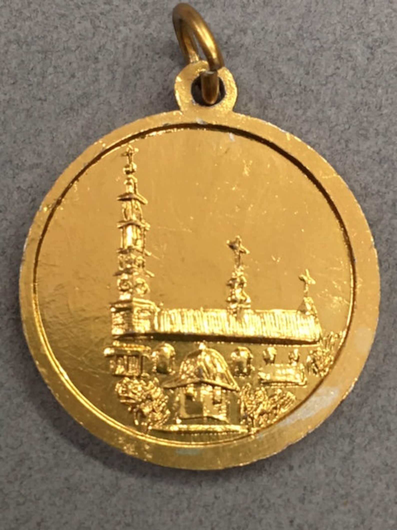 Pope John Paul II Medal Gold Jan Pawel II Vintage Vatican Catholic Gift ...