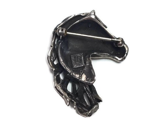 Horse head Brooch Mexico Sterling Equestrian Pin … - image 5