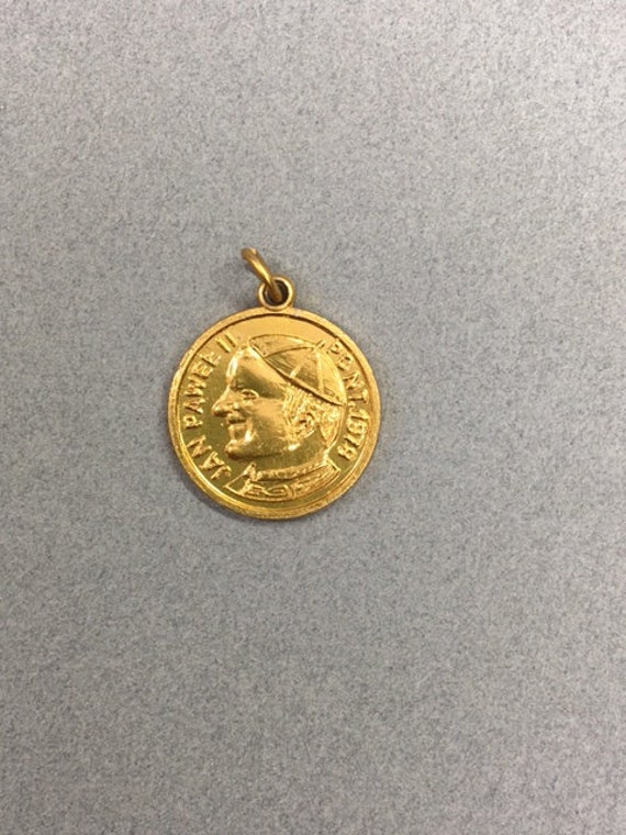 Pope John Paul II Medal Gold Jan Pawel II Vintage Vatican | Etsy
