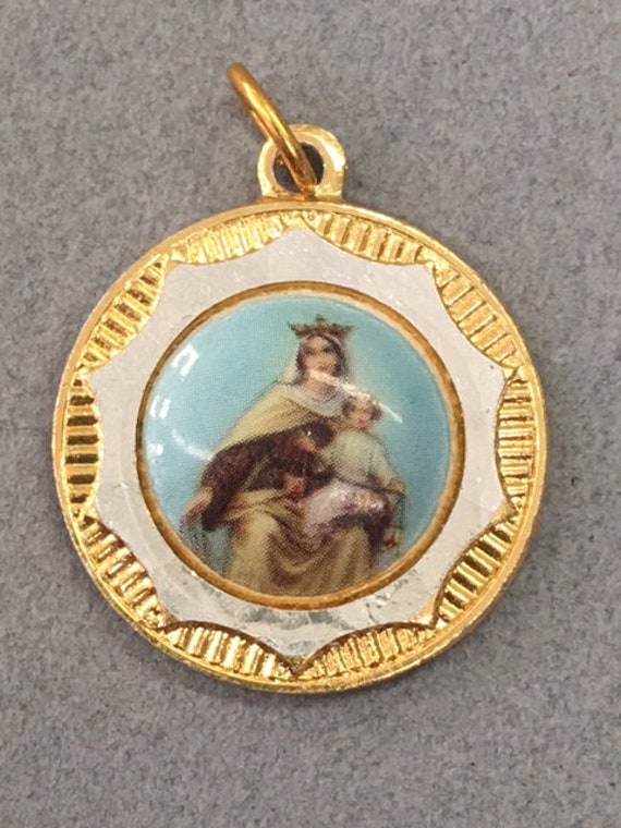 Madonna Child Pendant Virgin Mary Baby Jesus Vintage … - Gem