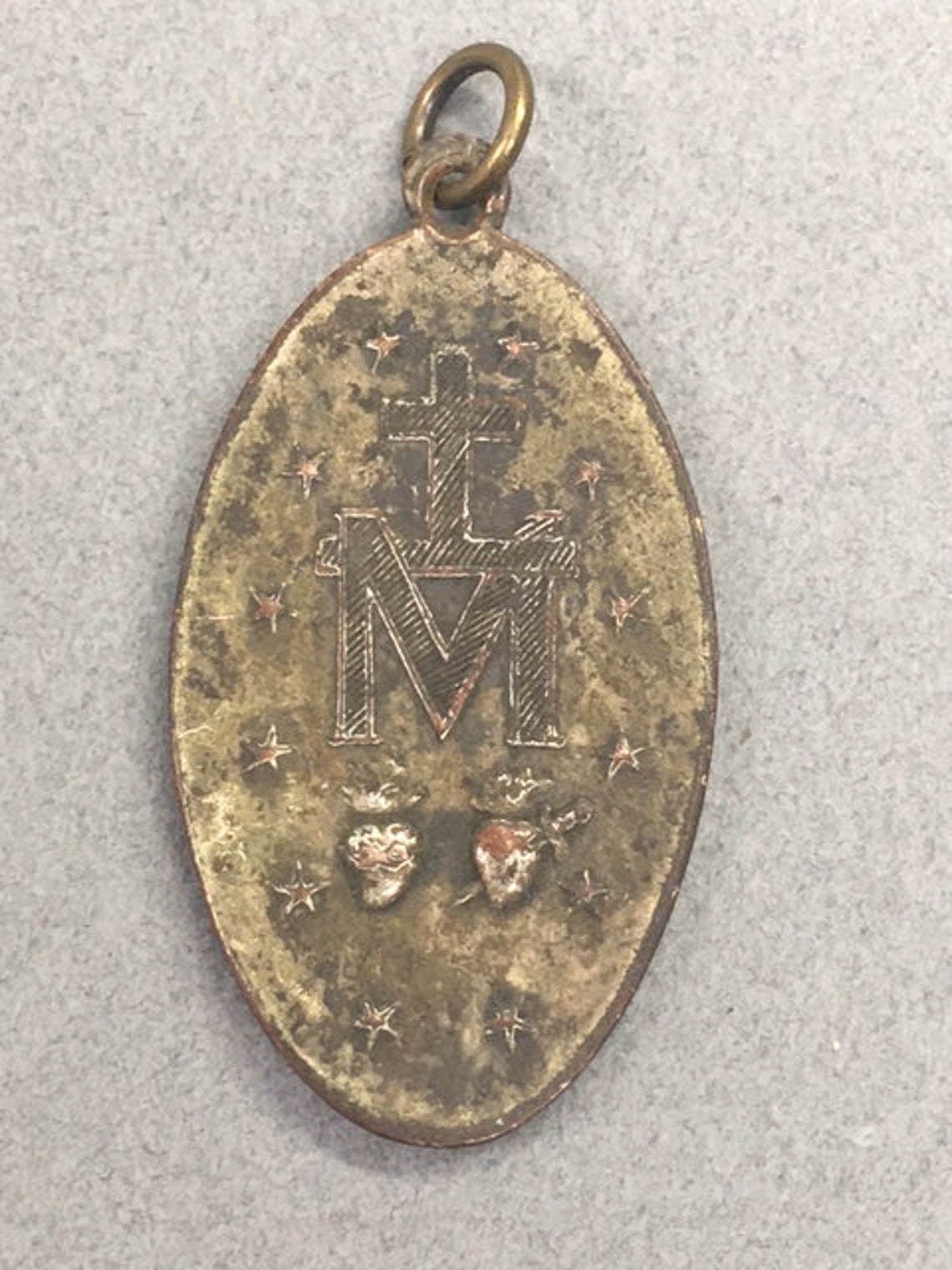 Old Miraculous Medal Large Antique Virgin Mary Vintage Catholic Gifts ...