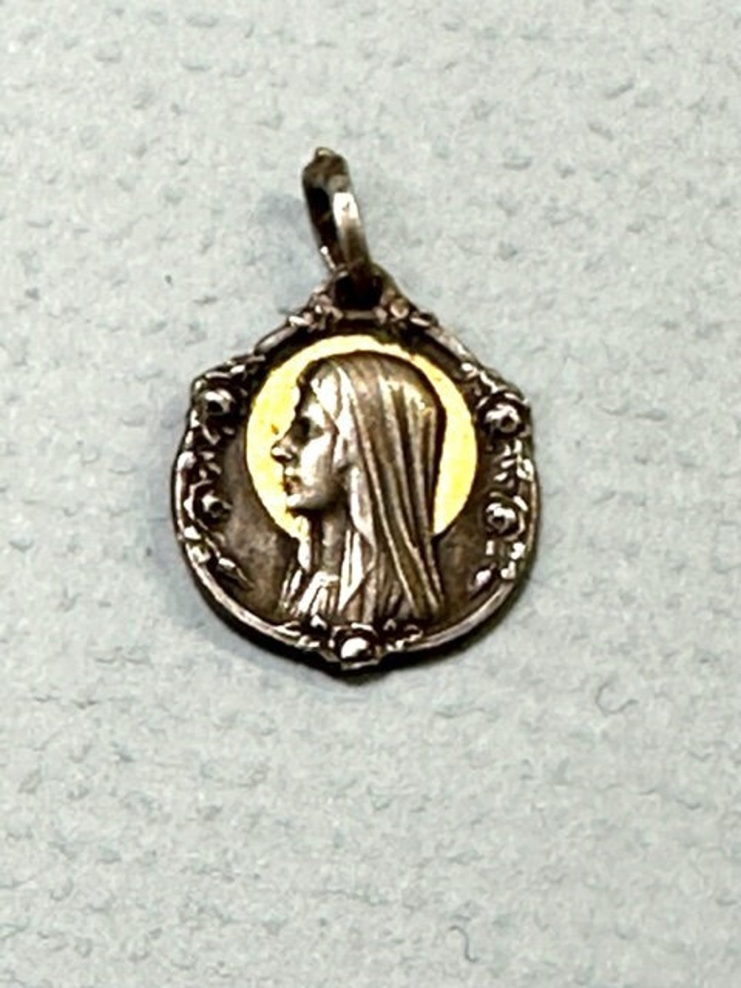 Virgin Mary Charm Blessed Mother Lourdes Scene Vintage Catholic Gift - Etsy
