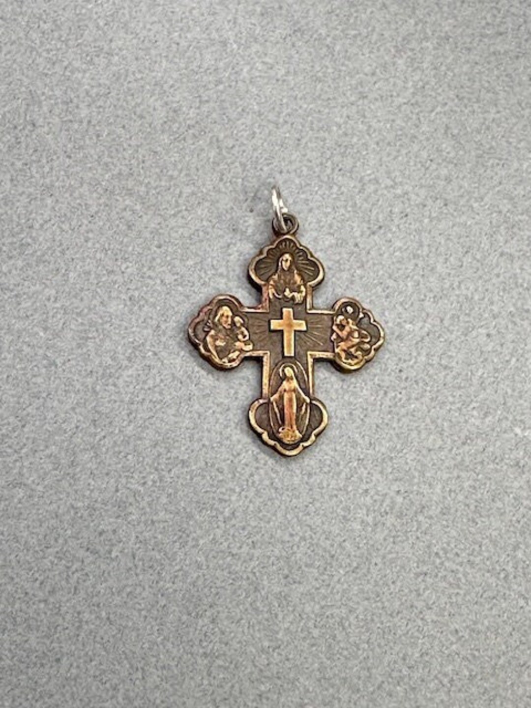 4 Way Cross Pendant Medal Miraculous Miracle Vintage Catholic Gift - Etsy