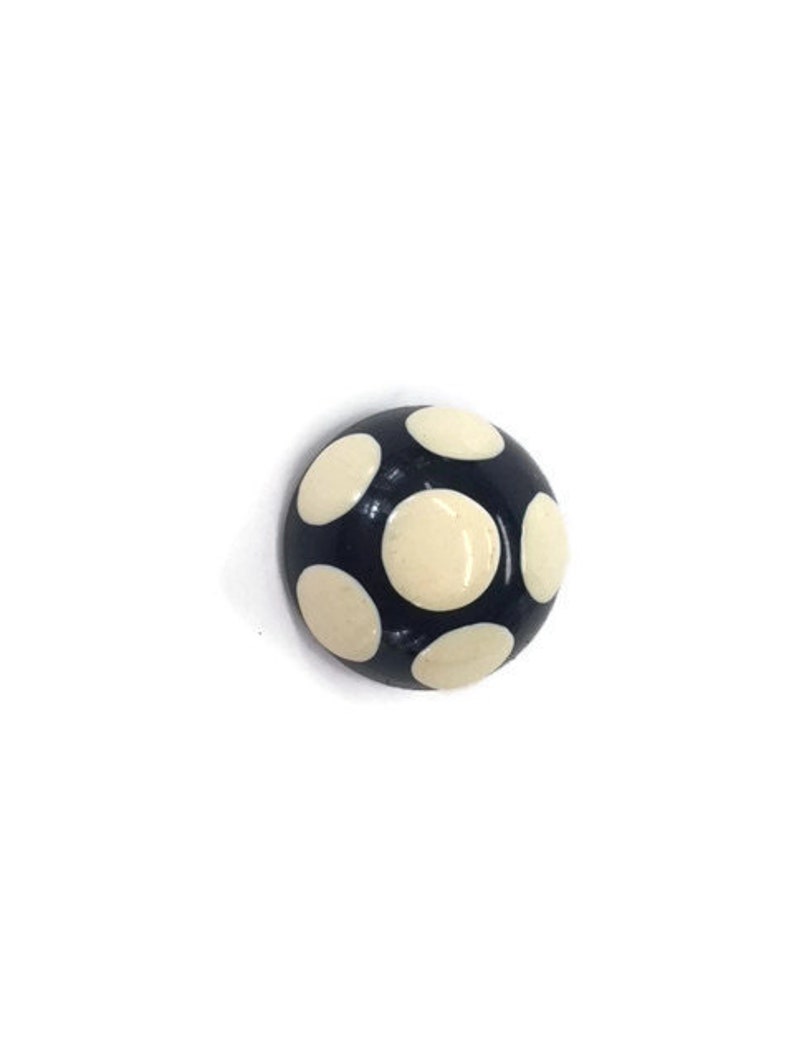 Polka Dot Earring SINGLE Les Bernard Clip On Vintage