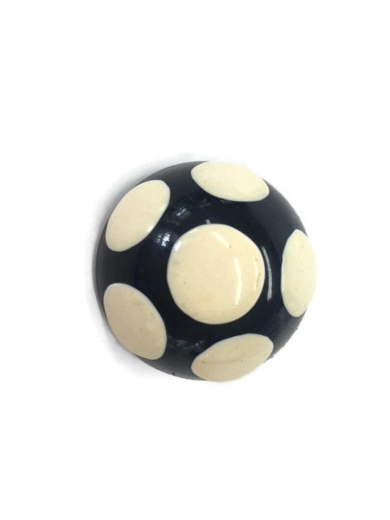 Polka Dot Earring SINGLE Les Bernard Clip On Vintage
