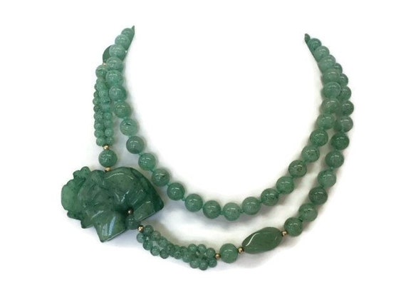 Vintage Jade Hand Knotted Necklace