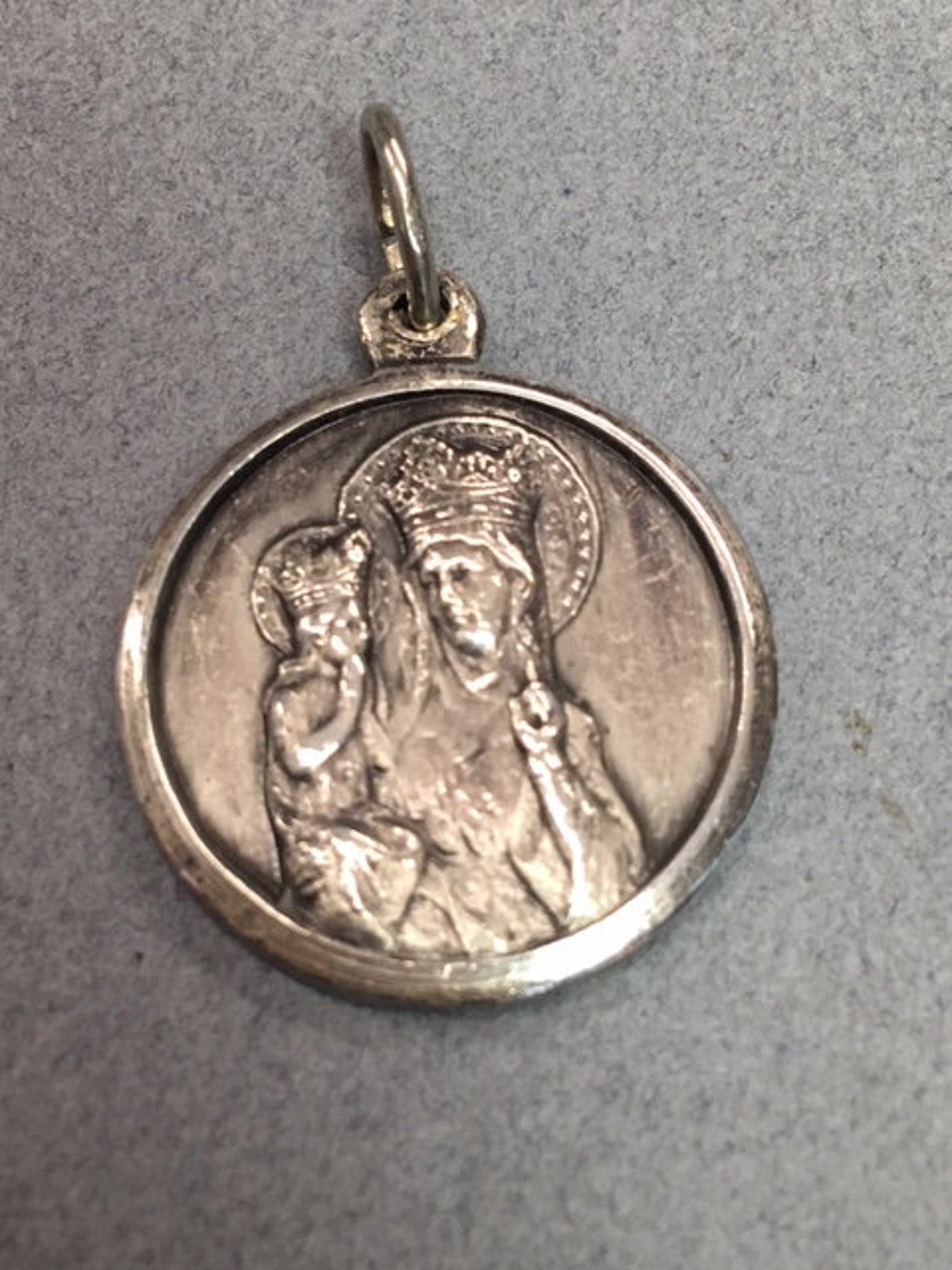 St Anne De Beaupre Medal French Saint Anne Basilica Pendant Etsy