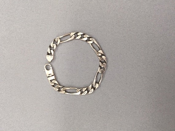 Sterling Chain Bracelet Chunky Fat Figarucci 925 … - image 6