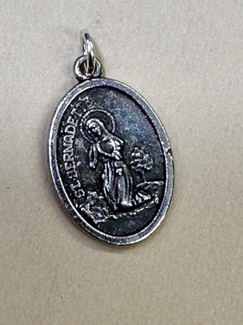 St Bernadette Medal Our Lady Lourdes Shrine Vintage Catholic Gift - Etsy