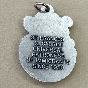 St Frances X Cabrini Medal Immigrants Patroness Vintage Catholic Gift ...