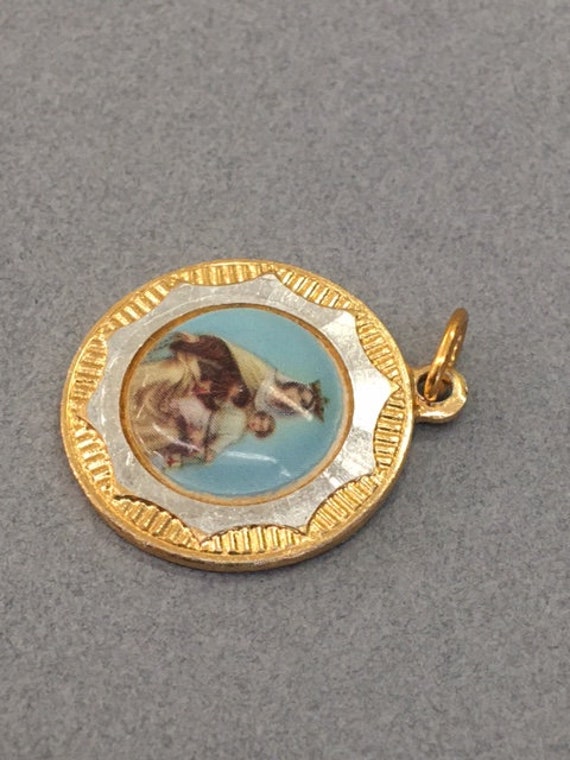 Madonna Child Pendant Virgin Mary Baby Jesus Vintage … - Gem