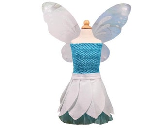 Kids Blue Fairy Costume (tinker Bell, Water Fairy, Tinkerbell Fairies) -  Fits Kids 3-7 Years Old ***ON SALE***