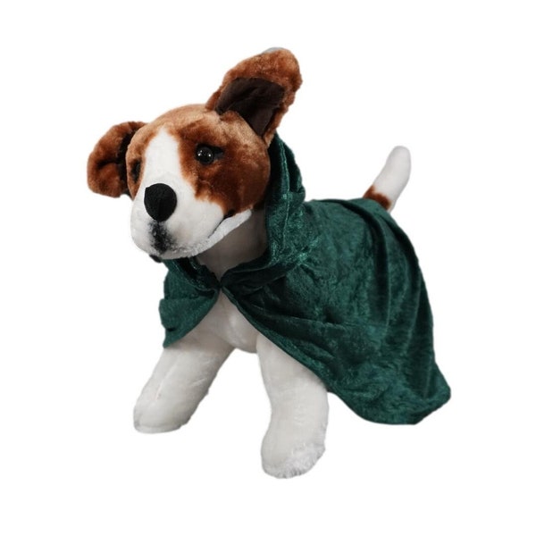 Dog Crushed Velvet Costume Cape (Puppy Costume, Cat Costume, Halloween Costume)